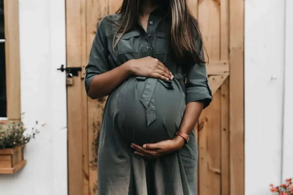 A pregnant women