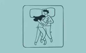 illustration of Fetal couple sleeping position