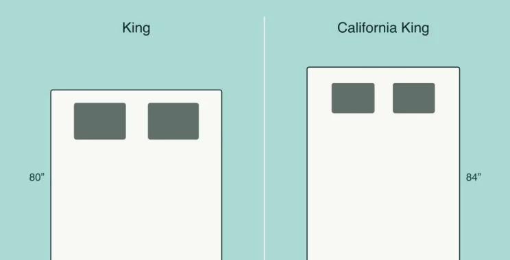 california king vs king illustration